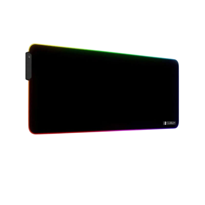 Tapis de souris Subblim XL Premium LED RGB 9 couleurs Noir
