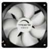 Ventilateur PC Tacens Aura II, 7 pales, 12 cm, conception anti-poussière, Noir, blanc