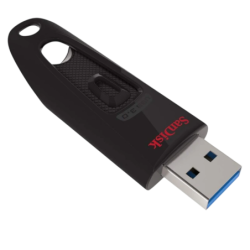 SanDisk Ultra 256GB Noir USB 3.0 150MB/s Clé mémoire