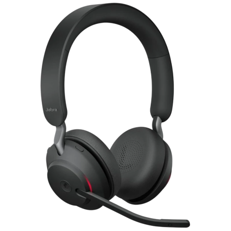 Jabra Evolve2 65 MS Stereo Noir Arceau Bluetooth 5.0 Casque sans fil