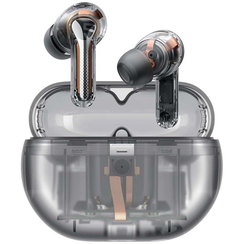 SoundPEATS Capsule3 Pro Noir Transparent TWS Bluetooth 5.3 52h Écouteurs sans fil