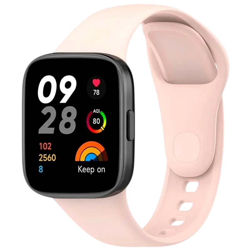 Bracelet en silicone Xiaomi Redmi Watch 3 Rose
