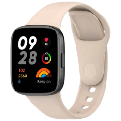 Bracelet en silicone Xiaomi Redmi Watch 3 Ivore