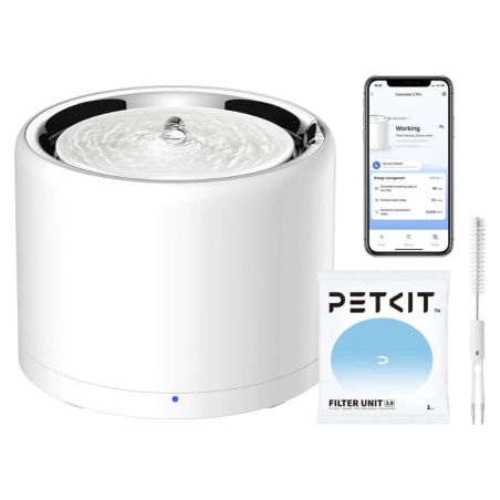 Petkit Eversweet 3 Pro UVC Smart Pet Silent Pump Blanc Abreuvoir pour animaux de compagnie