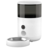 Petoneer NutriVue Feeder Blanc Avec Caméra et Micro Audio Bidirectionnel Programmable avec appli Acier Inoxydable Idéal pour Chi