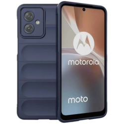 Coque en silicone Wave Motorola Moto G54 Bleu