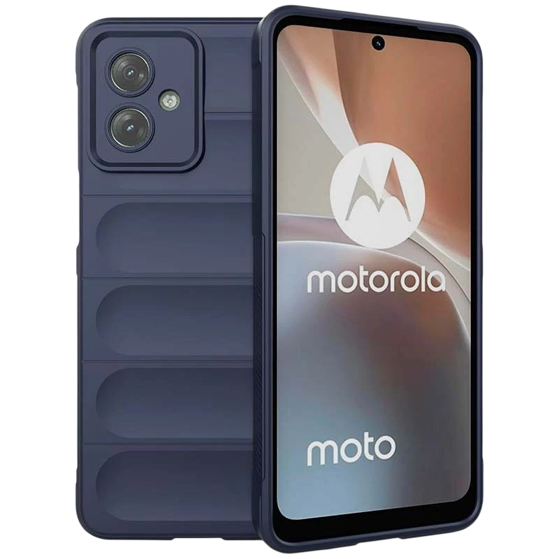Coque en silicone Wave Motorola Moto G54 Bleu