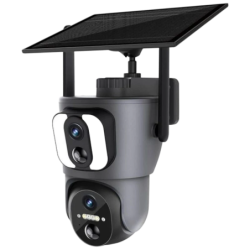 Escam QF390 Noir Dual Full HD WiFi Solar Caméra de surveillance