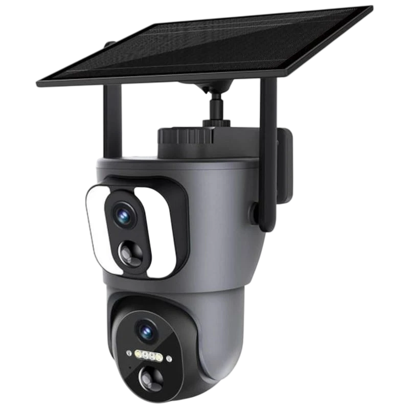 Escam QF390 Noir Dual Full HD WiFi Solar Caméra de surveillance