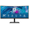 Philips E Line 346E2CUAE/00 Noir 34 pouces 2K VA 100Hz 4ms FreeSync Premium incurvé UltraWide Monitor