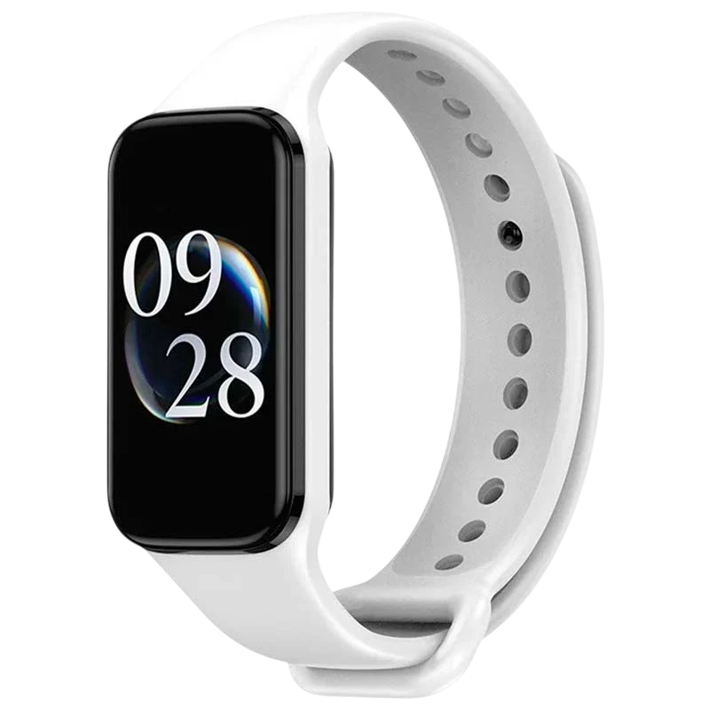 Bracelet Xiaomi Mi Smart Band 8 Active / Redmi Smart Band 2 Silicone Blanc