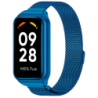 Bracelet Milanais Magnétique Xiaomi Mi Smart Band 8 Active / Redmi Smart Band 2 Bleu