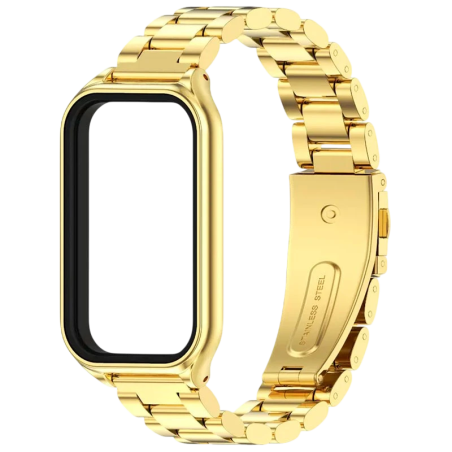 Bracelet Métal Maillons Xiaomi Mi Smart Band 8 Active / Redmi Smart Band 2 Dorée