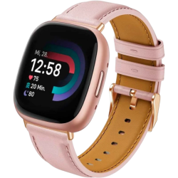 Bracelet Fitbit Versa 3 / Versa 4 Cuir Rose