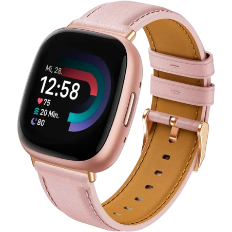 Bracelet Fitbit Versa 3 / Versa 4 Cuir Rose