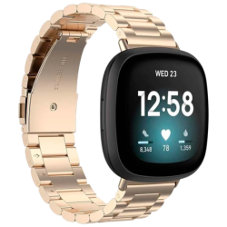 Bracelet Métal Maillons Fitbit Versa 3 / Versa 4 Champagne