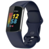 Bracelet en silicone Fitbit Charge 5 / Charge 6 Bleu foncé