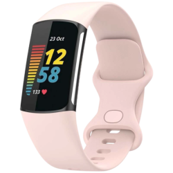 Bracelet en silicone Fitbit Charge 5 / Charge 6 Rose