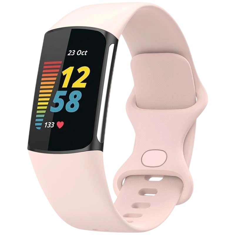 Bracelet en silicone Fitbit Charge 5 / Charge 6 Rose