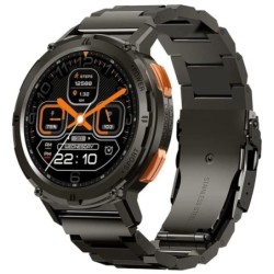 KOSPET Tank T2 Noir Édition Spéciale 1,43 pouces AMOLED 15 jours +70 sports 5ATM IP69K Smartwatch