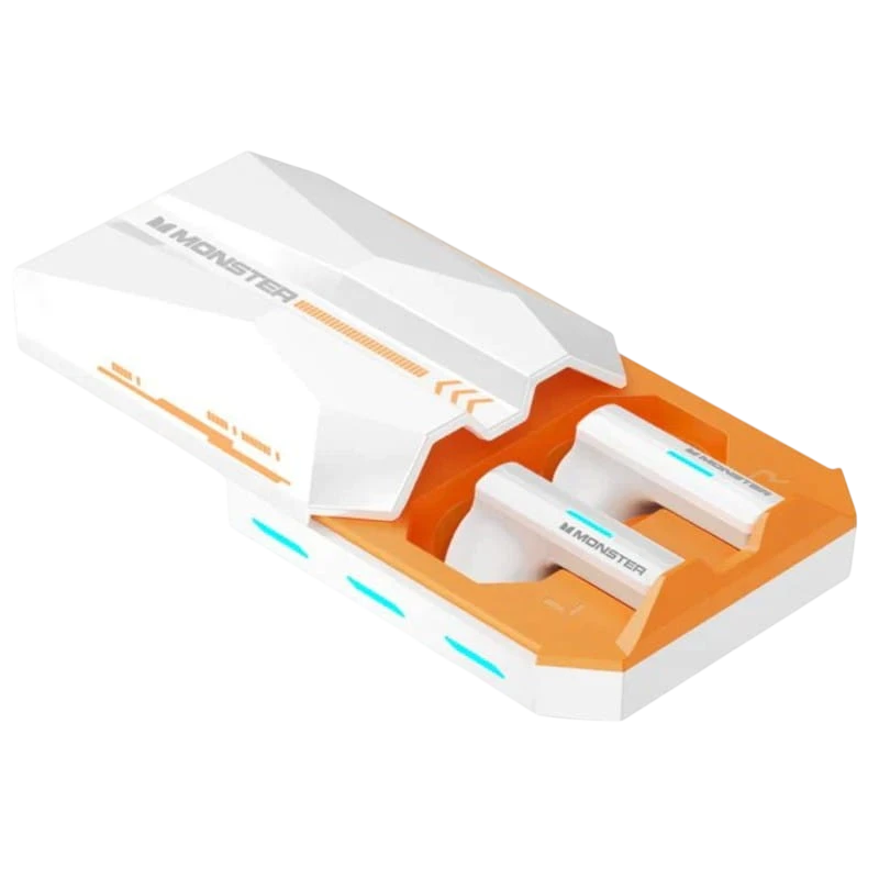 Monster XKT11 Blanc TWS Bluetooth 5.2 16h Écouteurs sans fil