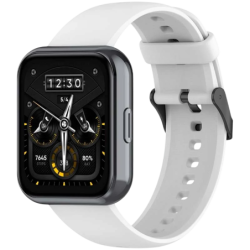 Bracelet en silicone Realme Watch 3 / 3 Pro Blanc