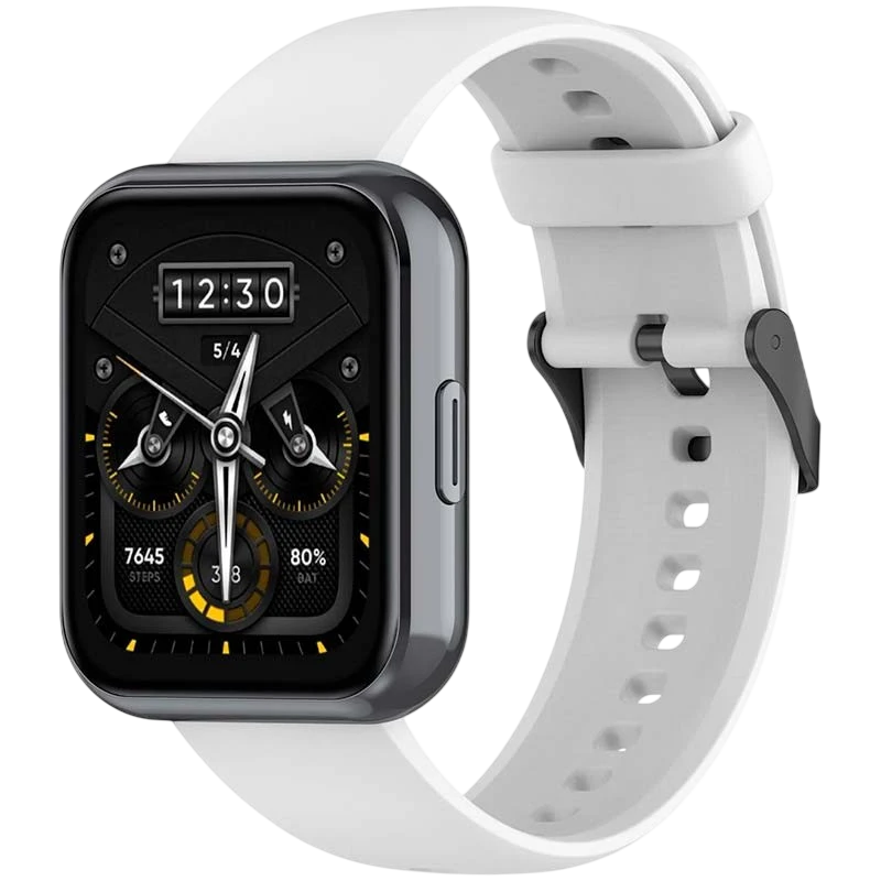 Bracelet en silicone Realme Watch 3 / 3 Pro Blanc