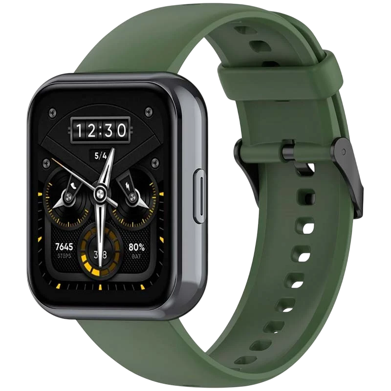 Bracelet en silicone Realme Watch 3 / 3 Pro Vert Foncé