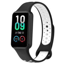 Bracelet Xiaomi Mi Smart Band 8 Active / Redmi Smart Band 2 Dual Color Noir+Blanc