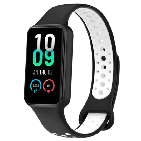 Bracelet Xiaomi Mi Smart Band 8 Active / Redmi Smart Band 2 Dual Color Noir+Blanc