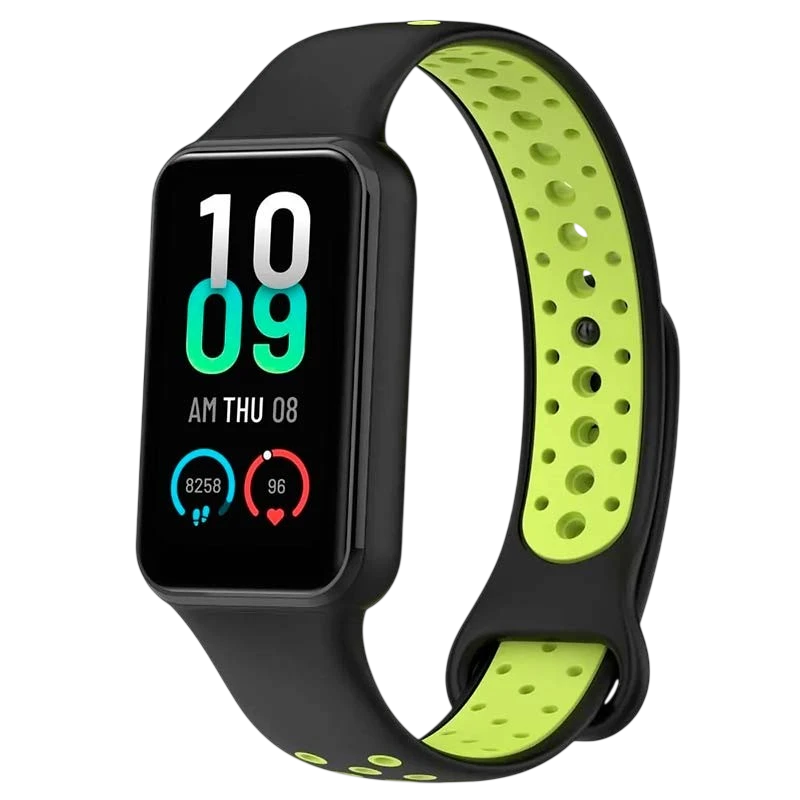 Bracelet Xiaomi Mi Smart Band 8 Active / Redmi Smart Band 2 Dual Color Noir+Vert