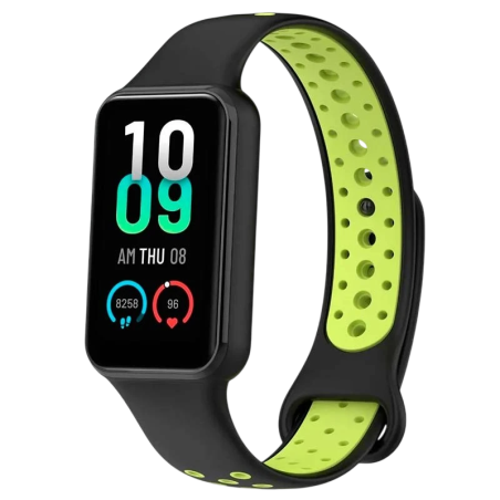 Bracelet Xiaomi Mi Smart Band 8 Active / Redmi Smart Band 2 Dual Color Noir+Vert