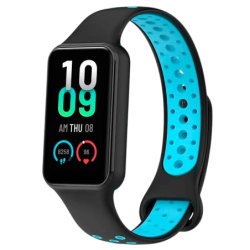 Bracelet Xiaomi Mi Smart Band 8 Active / Redmi Smart Band 2 Dual Color Noir+Bleu