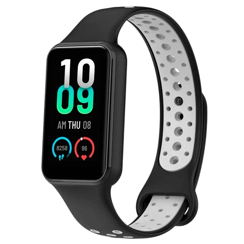Bracelet Xiaomi Mi Smart Band 8 Active / Redmi Smart Band 2 Dual Color Noir+Gris