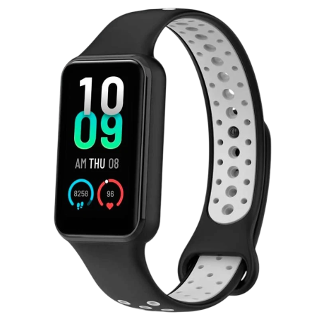 Bracelet Xiaomi Mi Smart Band 8 Active / Redmi Smart Band 2 Dual Color Noir+Gris