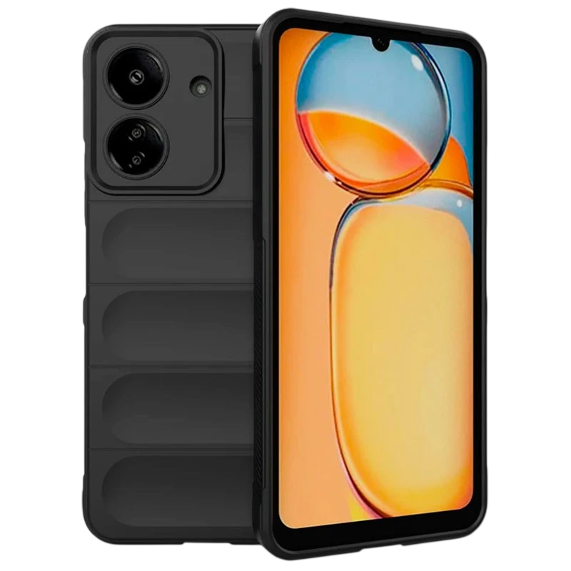 Coque en silicone Wave Xiaomi Redmi 13C / Poco C65 Noir
