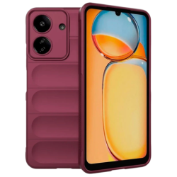 Coque en silicone Wave Xiaomi Redmi 13C / Poco C65 / Poco M6 5G Bourgogne