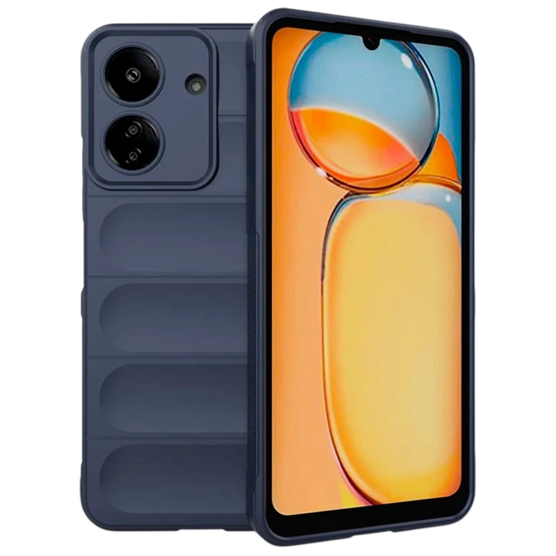 Coque en silicone Wave Xiaomi Redmi 13C / Poco C65 / Poco M6 5G Bleu