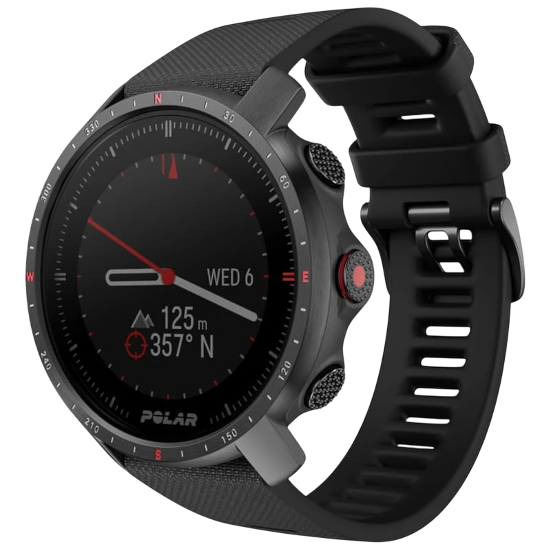 Polar Grit X Pro Noir 1,2 pouces MIP GPS 7 jours Smartwatch