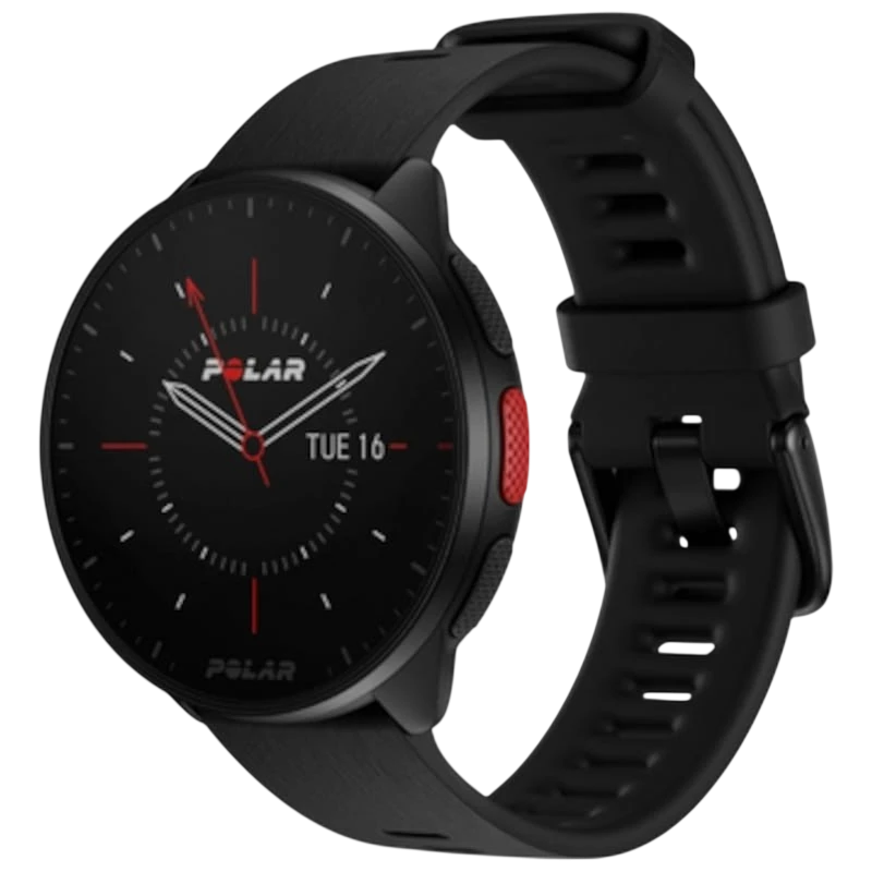 Polar Pacer Noir 1,2 pouces MIP GPS 35 jours Smartwatch
