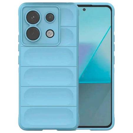 Coque en silicone Wave Xiaomi Redmi Note 13 Pro 5G / Poco X6 5G Bleu Clair