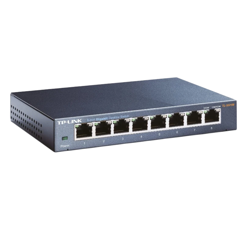 TP-LINK TL-SG108 avec 8 ports à 10/100/1000 Mbps Switch de bureau