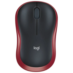 Logitech M185 Rouge/Noir 1000 DPI 3 boutons 2.4GHz 75 g Souris