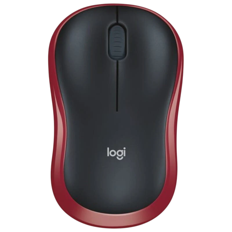 Logitech M185 Rouge/Noir 1000 DPI 3 boutons 2.4GHz 75 g Souris