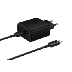 Samsung 45W USB Tipo-C Cable USB Tipo-C Carga Súper Rápida Negro - Cargador de Pared