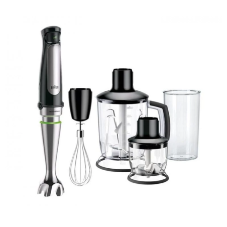 Braun MultiQuick 7 MQ 7045X 1000 W 1,2 L Noir, Acier inoxydable Mixeur plongeant