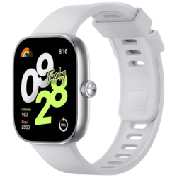 Xiaomi Redmi Watch 4 Argent 1,97 pouces AMOLED GPS 30 jours +150 sports 5ATM