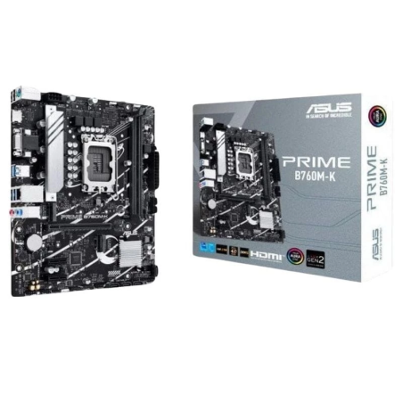ASUS PRIME B760M-K LGA 1700 micro ATX USB 3.2 Gen 2 Intel B760 2,5G Ethernet 2 emplacements M.2 Carte mère