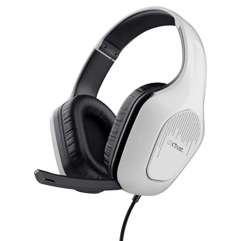 Trust GXT 415W Zirox Blanc Arceau avec micro Casque gaming