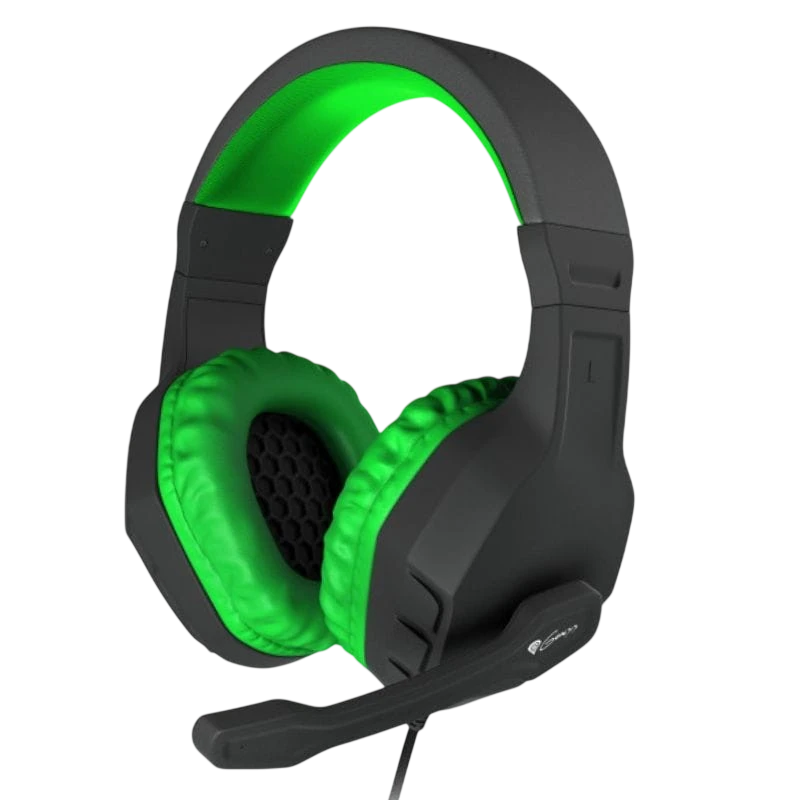 Genesis Argon 200 Noir/Vert Arceau avec micro Casque gaming